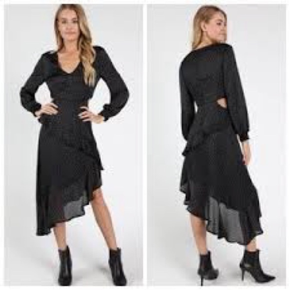 Wild Honey Black Asymmetrical Dress